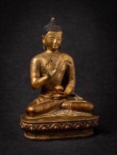 Middle 20th century Old bronze Nepali Buddha statue from Nepal