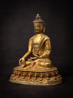Middle 20th century Old bronze Nepali Buddha statue from Nepal