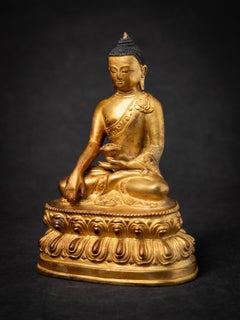 Middle 20th century Old bronze Nepali Buddha statue from Nepal