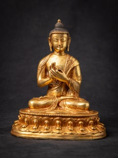 Middle 20th century Old bronze Nepali Buddha statue from Nepal