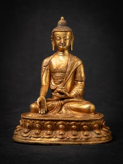 Middle 20th century Old bronze Nepali Buddha statue from Nepal