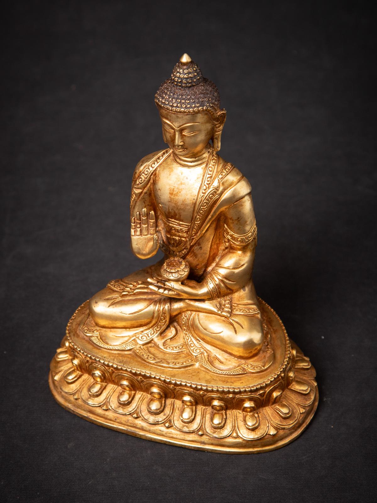 Burmese Middle 20th century Old bronze Nepali Buddha statue from Nepal For Sale