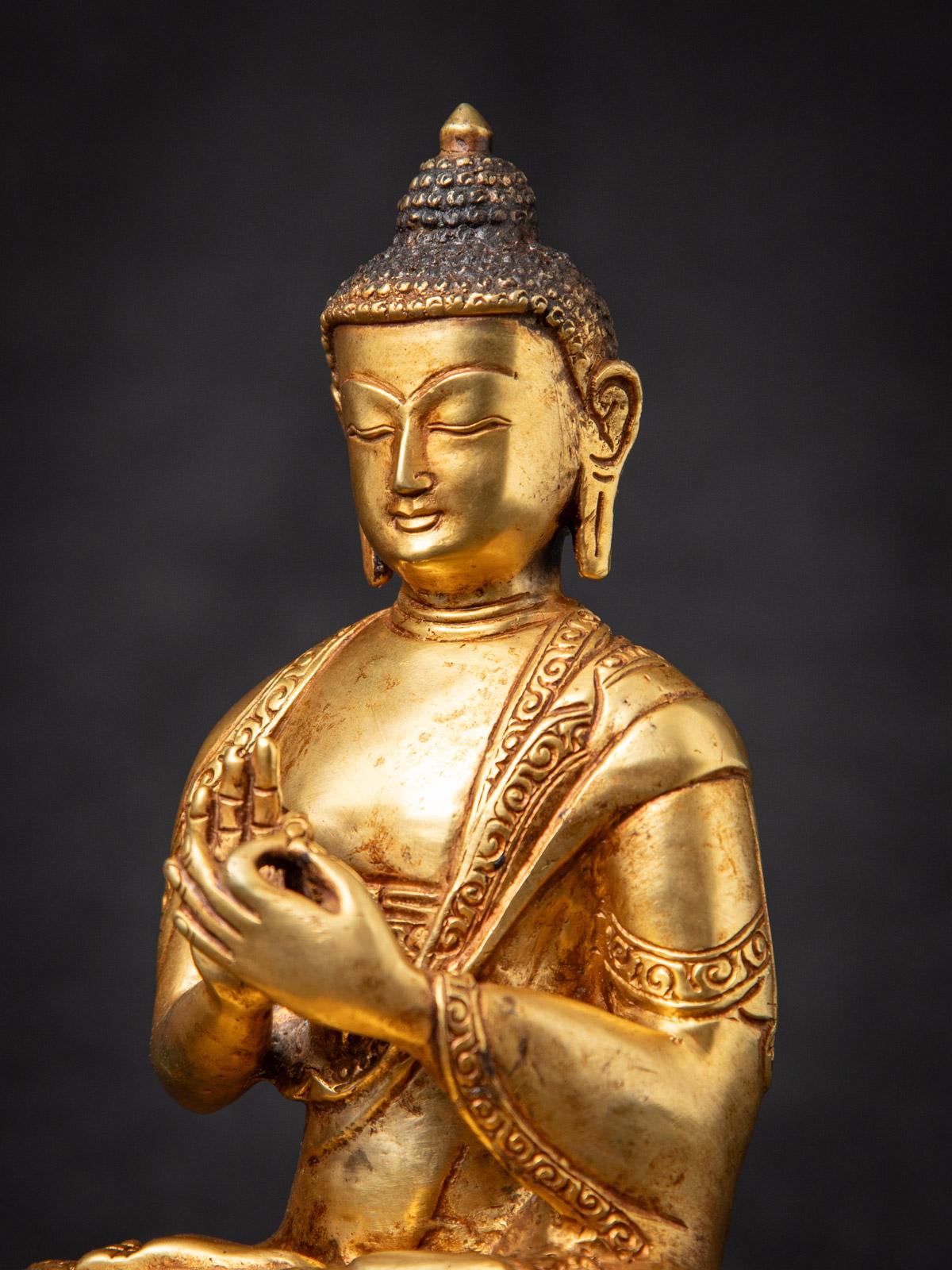 Bronze Middle 20th century Old bronze Nepali Buddha statue from Nepal For Sale
