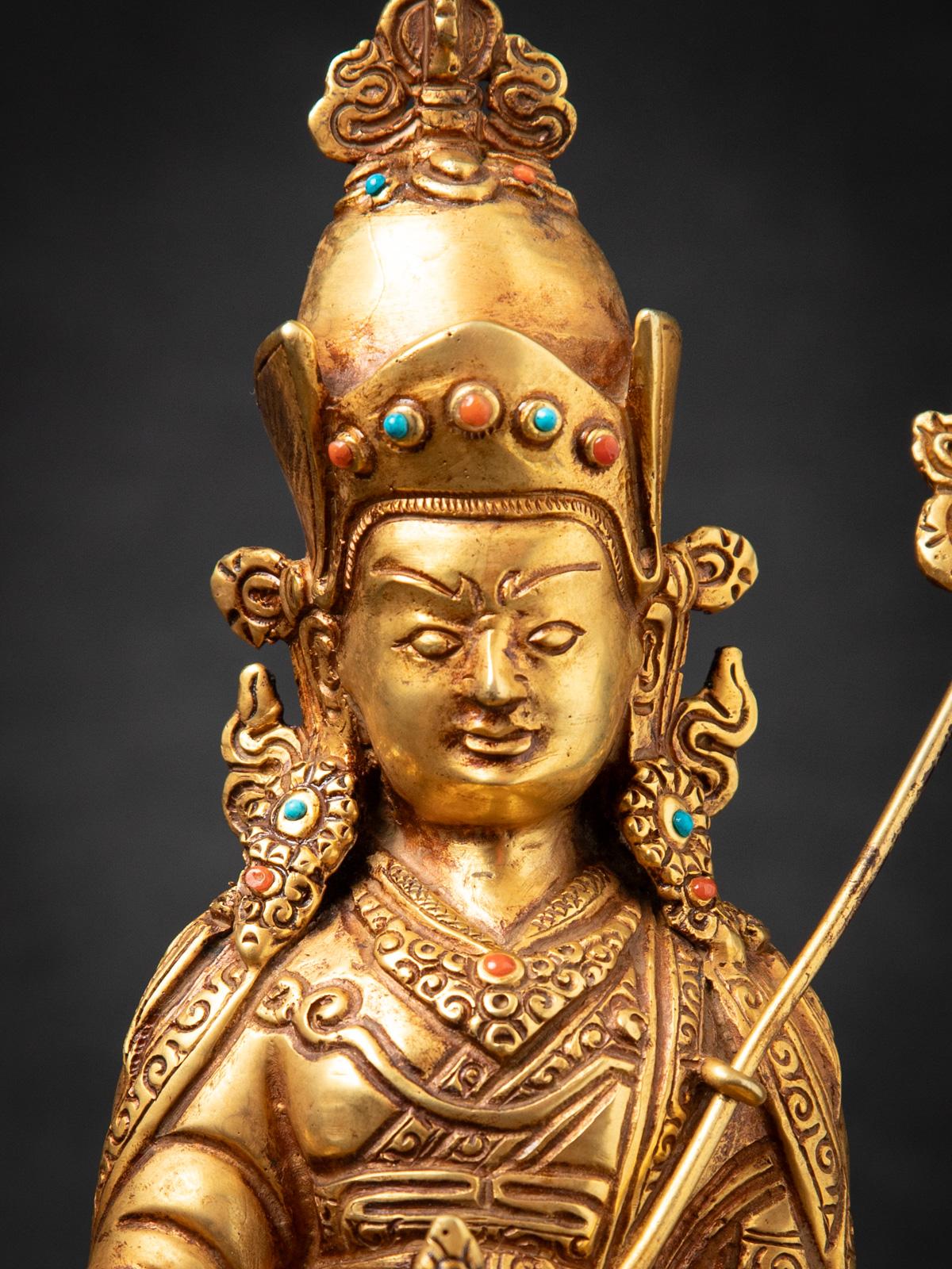 Statue de Bouddha népalais en bronze du milieu du 20e siècle - OriginalBuddhas en vente 4