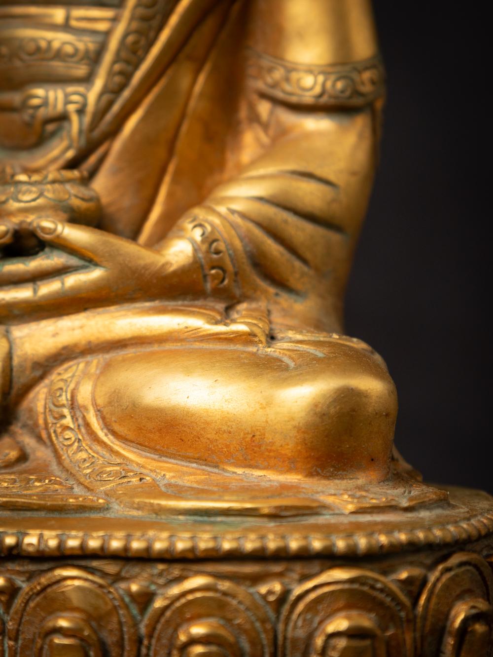 Middle 20th century Old bronze Nepali Buddha statue - OriginalBuddhas 9