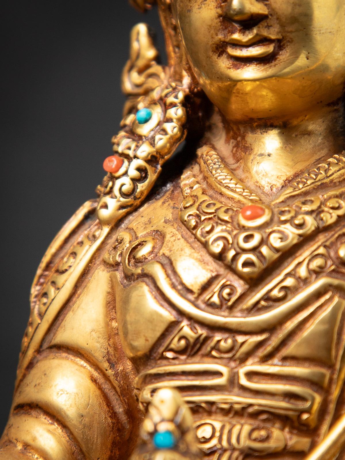 Statue de Bouddha népalais en bronze du milieu du 20e siècle - OriginalBuddhas en vente 11