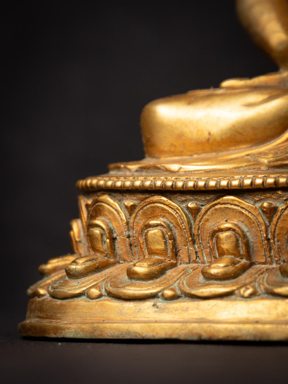 Middle 20th century Old bronze Nepali Buddha statue - OriginalBuddhas 12