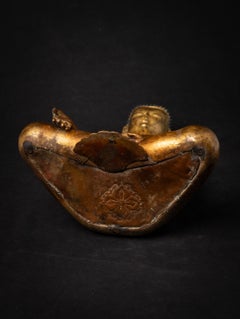 Middle 20th century Old bronze Nepali Buddha statue - OriginalBuddhas