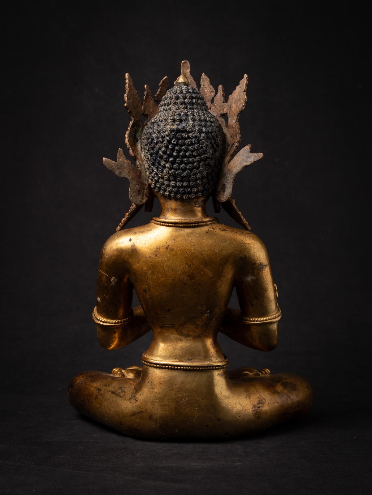 Statua di Buddha nepalese in bronzo del XX secolo - OriginalBuddhas In condizioni buone in vendita a DEVENTER, NL