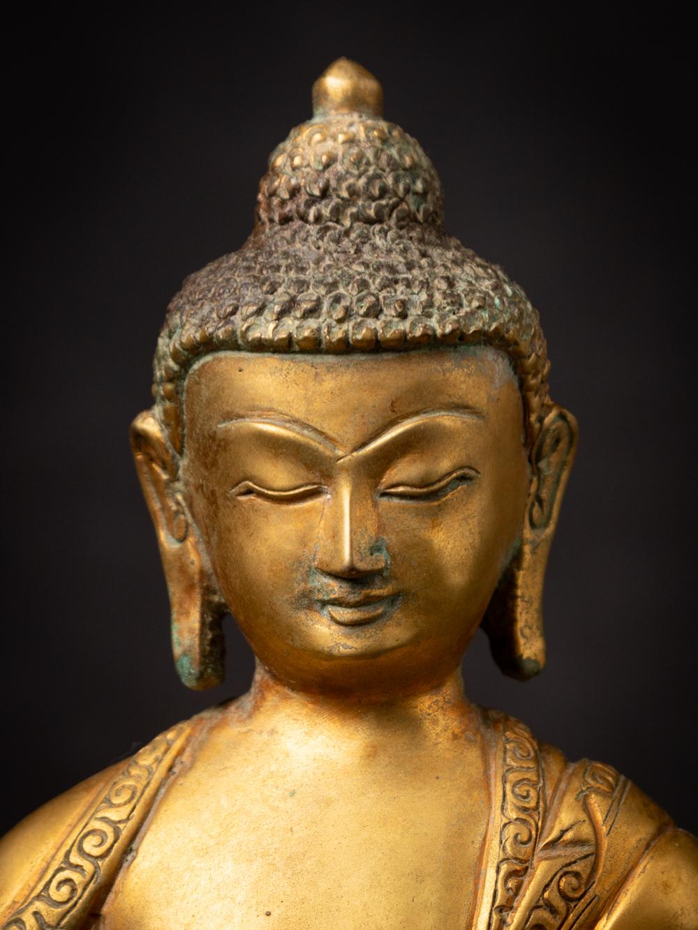Bronze Middle 20th century Old bronze Nepali Buddha statue - OriginalBuddhas