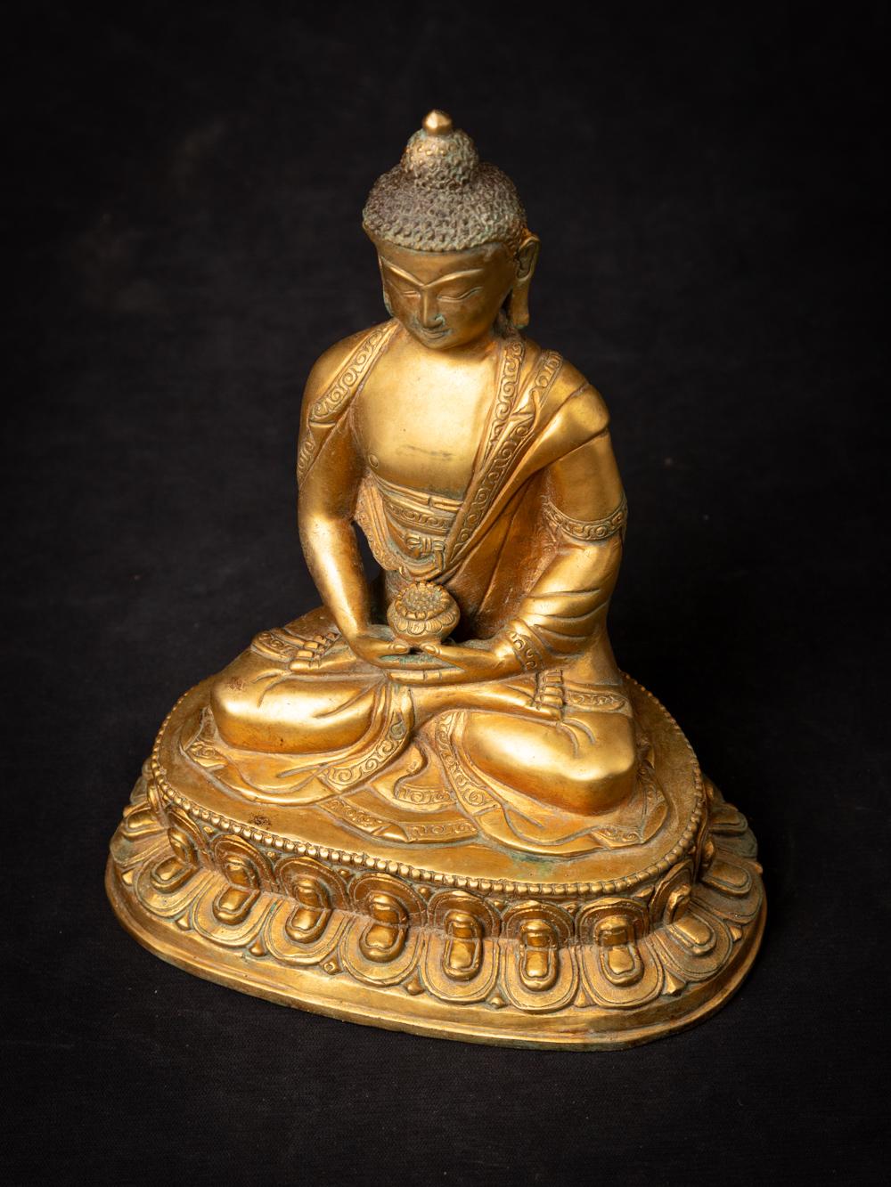 Middle 20th century Old bronze Nepali Buddha statue - OriginalBuddhas 3