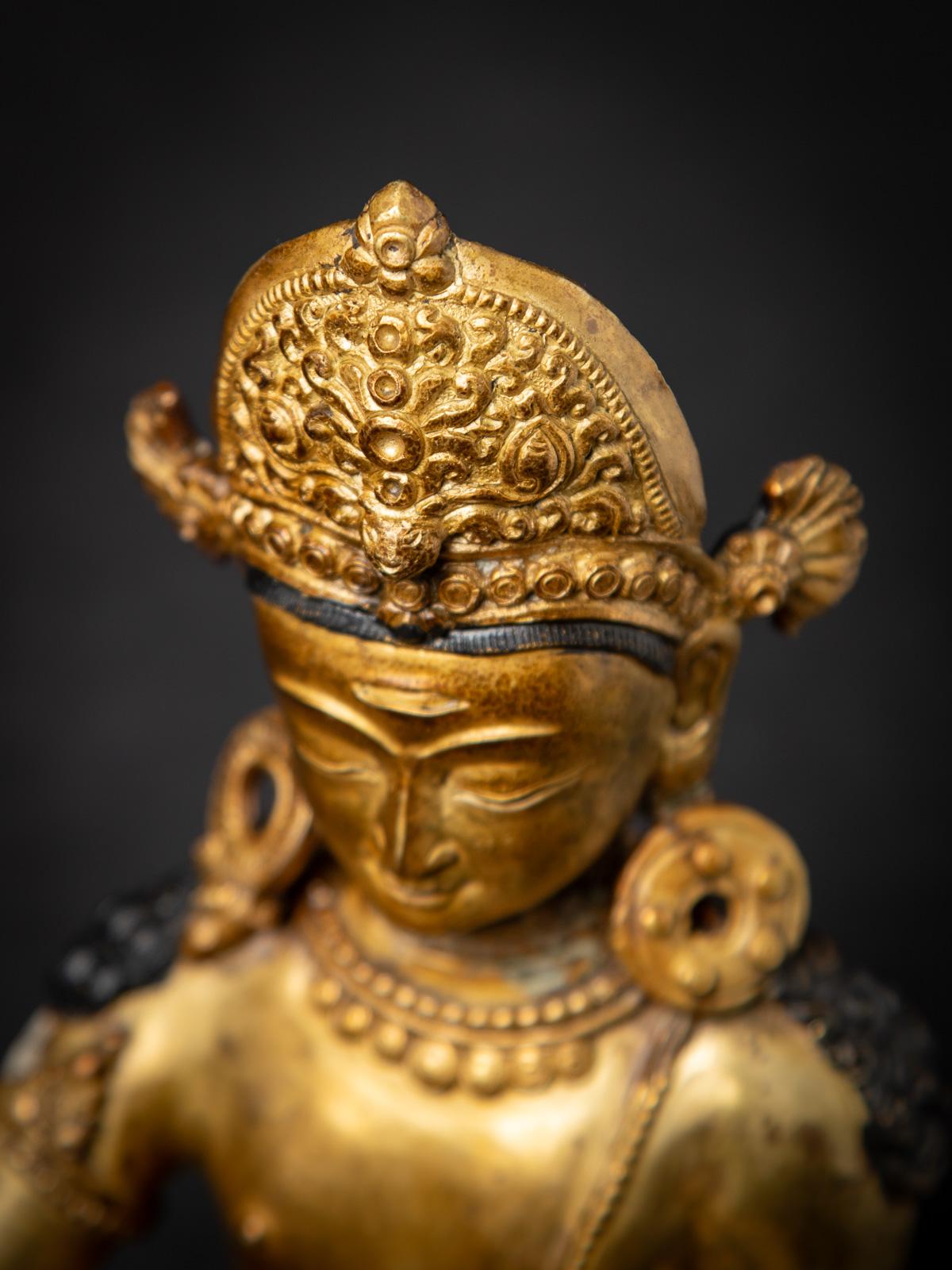 Mitte des 20. Jahrhunderts Alte nepalesische Indra-Statue aus Bronze aus Nepal (Birmanisch) im Angebot