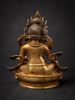 Middle 20th century Old bronze Nepali Kuber statue from Nepal