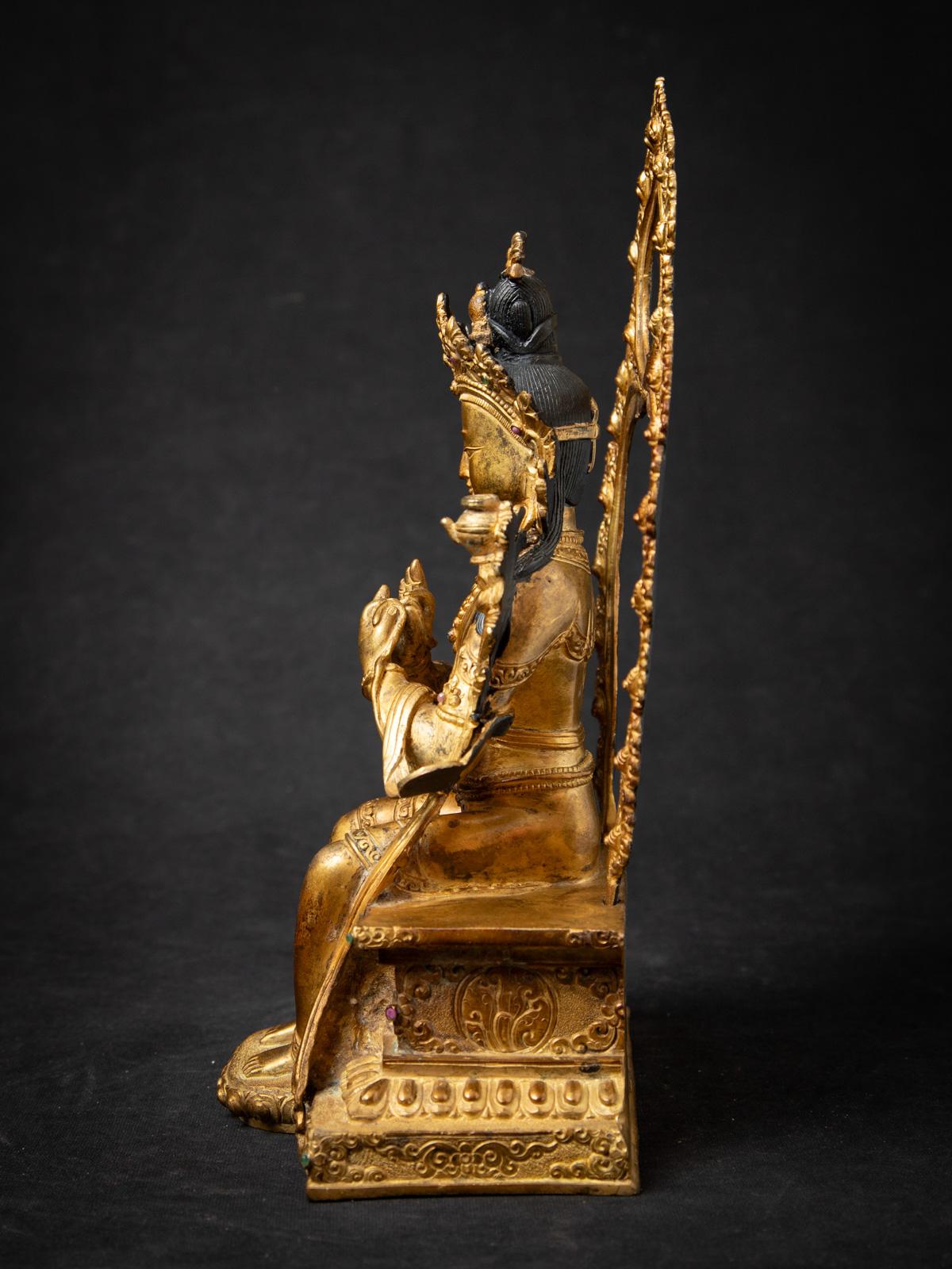 Chinesische Maitreya-Buddha-Statue aus altem Bronze des mittleren 20. Jahrhunderts (Birmanisch)