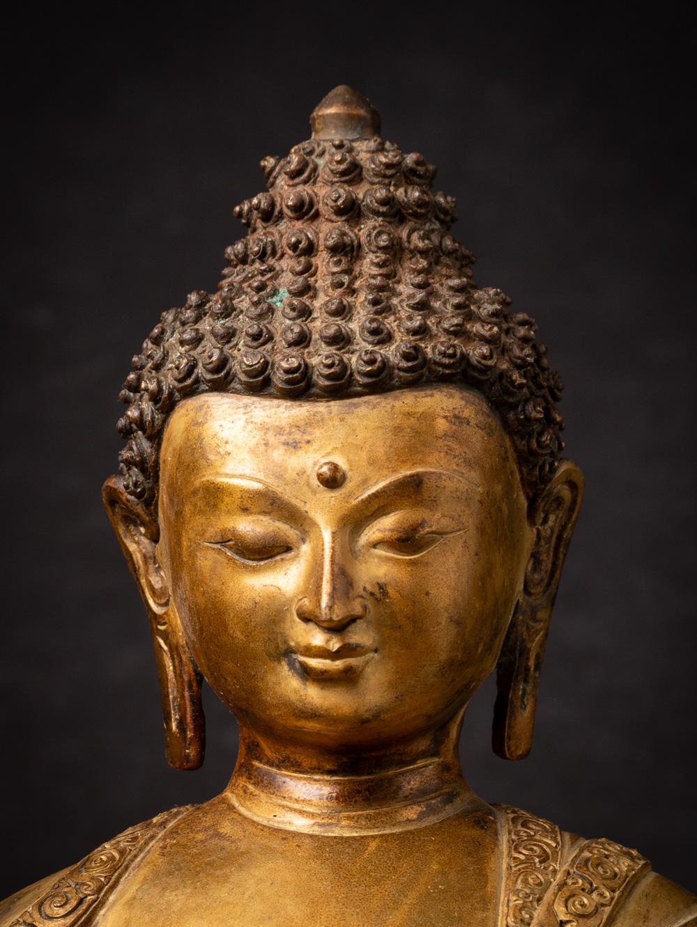 Middle 20th century old bronze Nepali Medicine Buddha statue - OriginalBuddhas 4