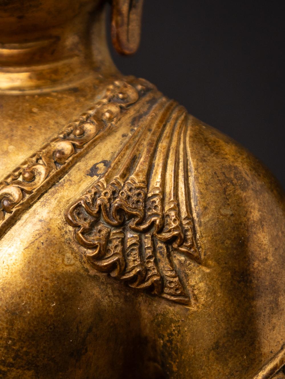Middle 20th century old bronze Nepali Medicine Buddha statue - OriginalBuddhas 7