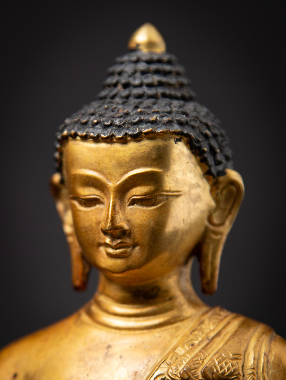 Middle 20th century Old bronze Nepali Medicine Buddha statue - OriginalBuddhas 8