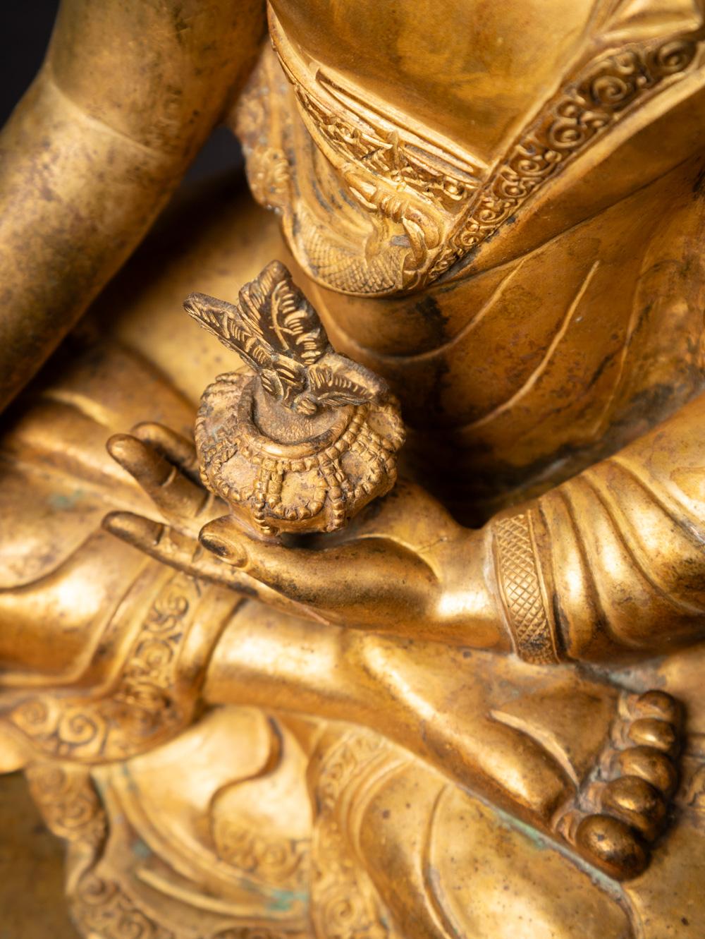 Middle 20th century old bronze Nepali Medicine Buddha statue - OriginalBuddhas 14