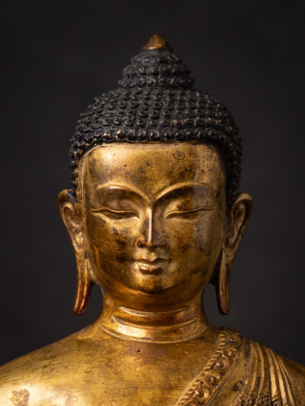 Bronze Middle 20th century old bronze Nepali Medicine Buddha statue - OriginalBuddhas