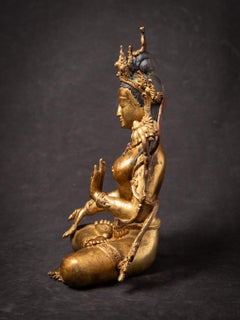 Middle 20th century Old bronze Nepali White Tara statue from Nepal