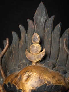 Middle 20th century Old Copper Repousse Garuda bird from Nepal