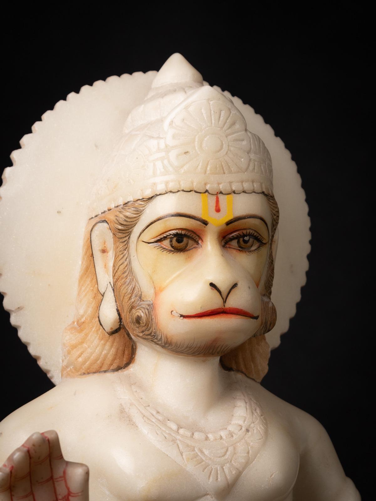 Statue d'Hanuman en marbre de l'Inde ancienne du milieu du 20e siècle - Bouddhas originaux en vente 7