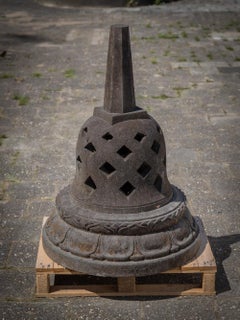 Middle 20th century old lavastone Stupa from Indonesia - OriginalBuddhas