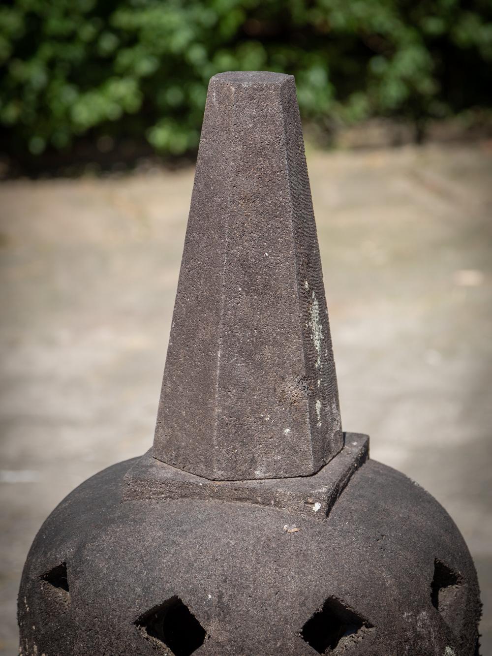 Middle 20th century Old lavastone stupa from Indonesia  OriginalBuddhas For Sale 3