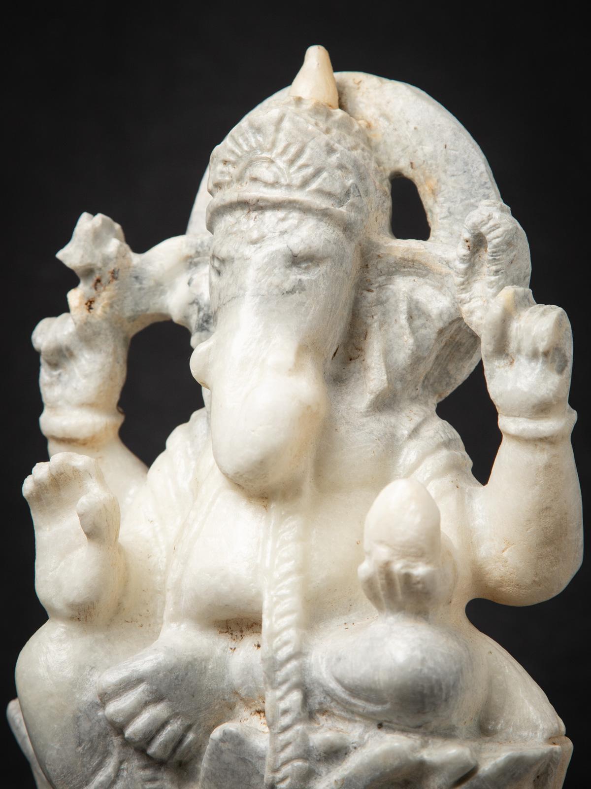 Middle 20th century Old marble Ganesha statue - Original Buddhas For Sale 5
