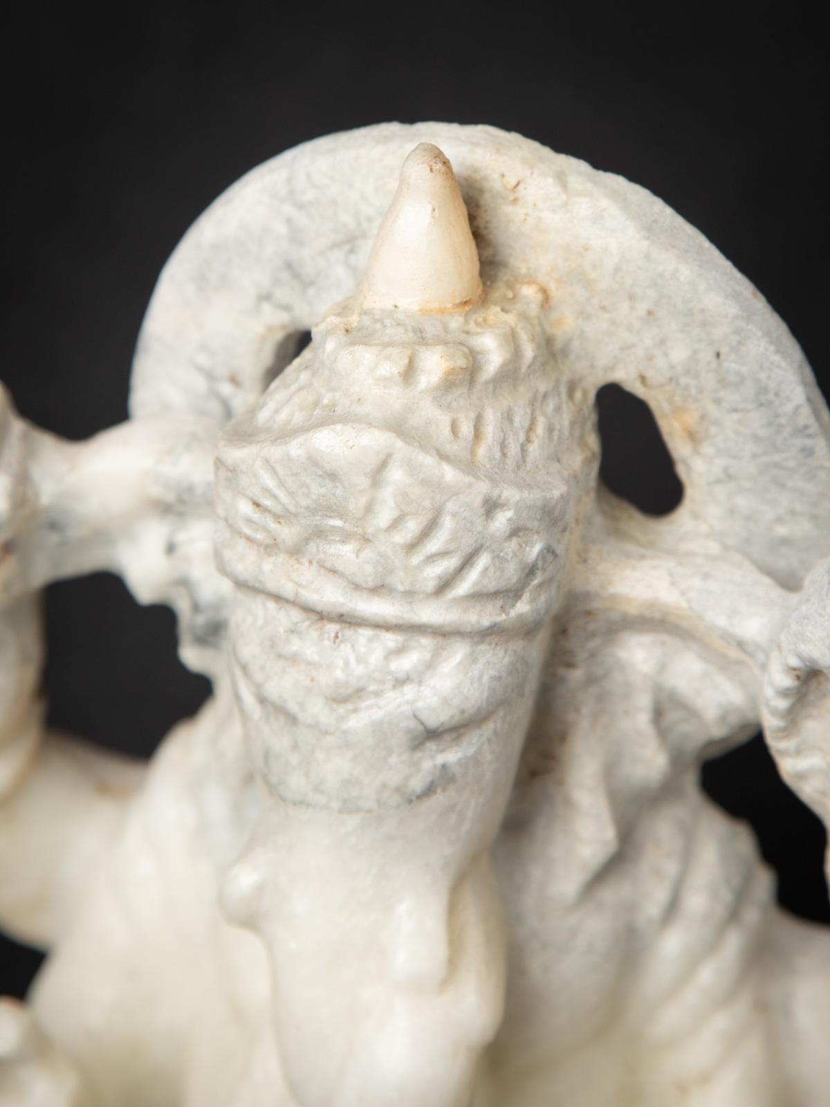 Middle 20th century Old marble Ganesha statue - Original Buddhas For Sale 8