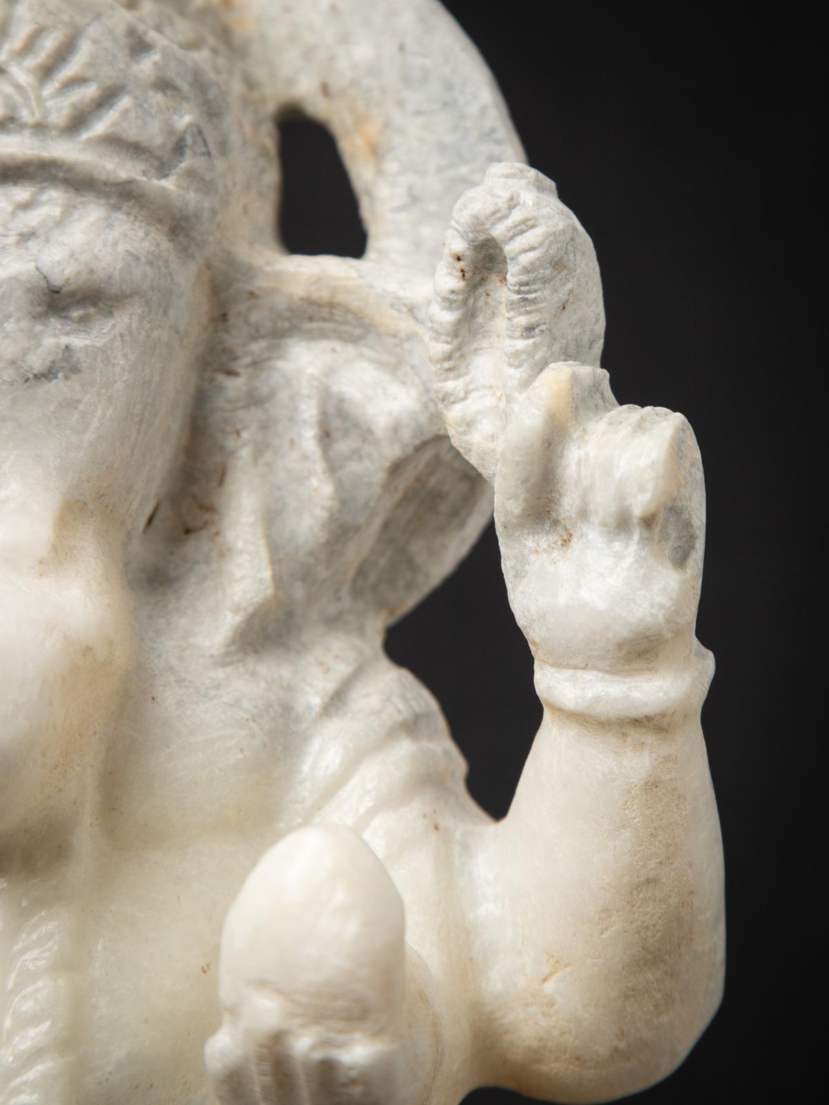 Middle 20th century Old marble Ganesha statue - Original Buddhas For Sale 11