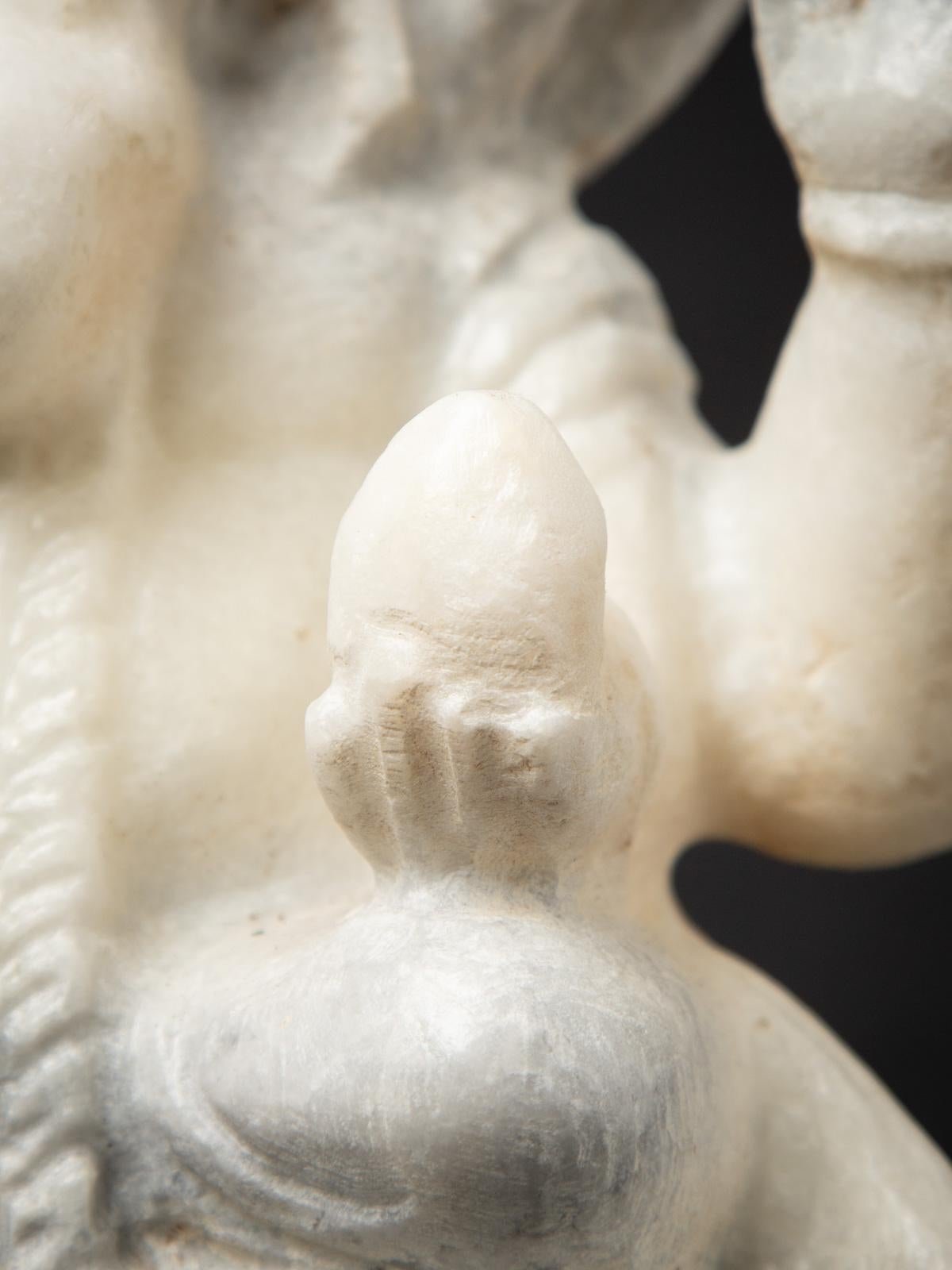 Middle 20th century Old marble Ganesha statue - Original Buddhas For Sale 12