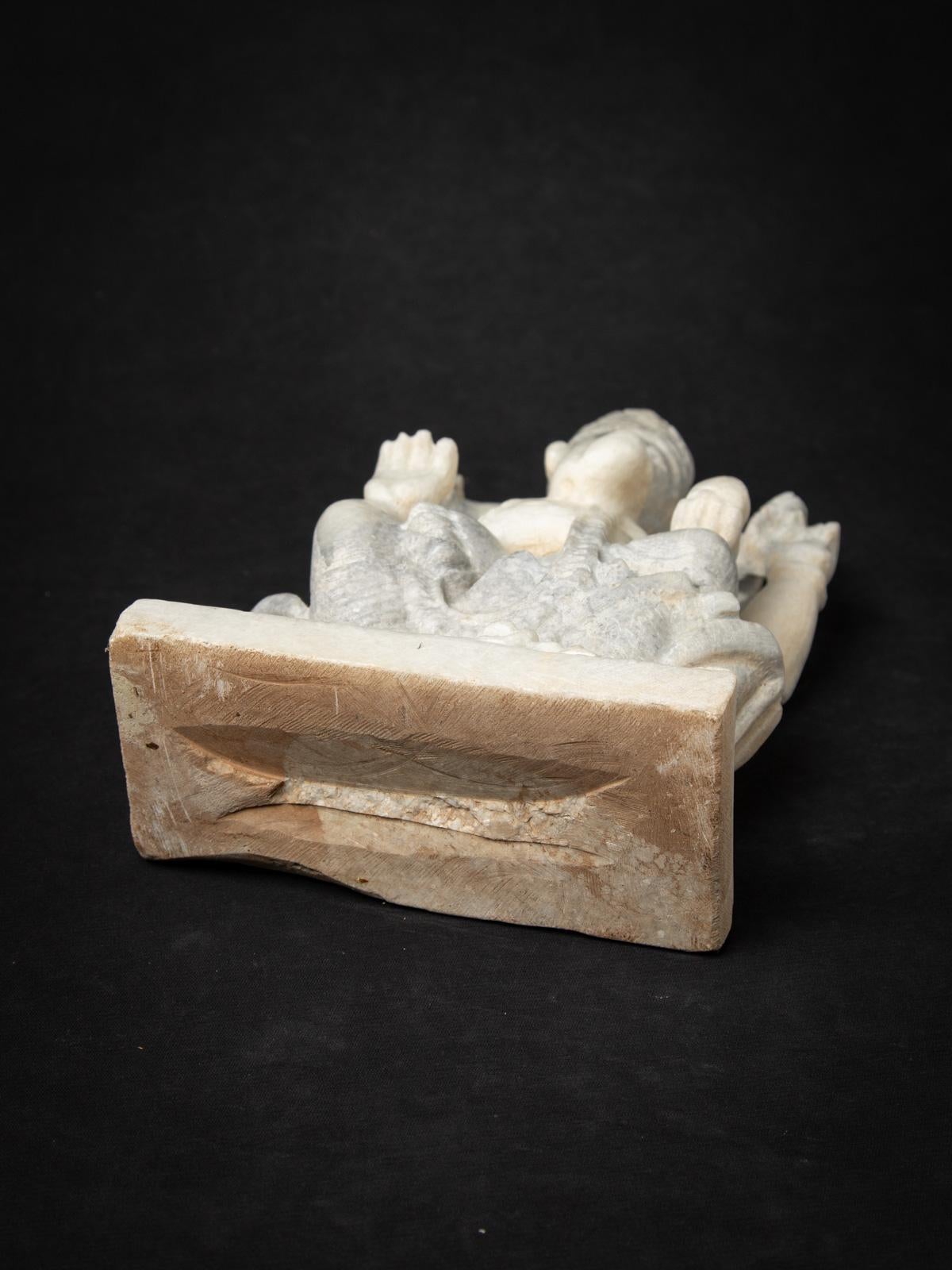 Middle 20th century Old marble Ganesha statue - Original Buddhas For Sale 14