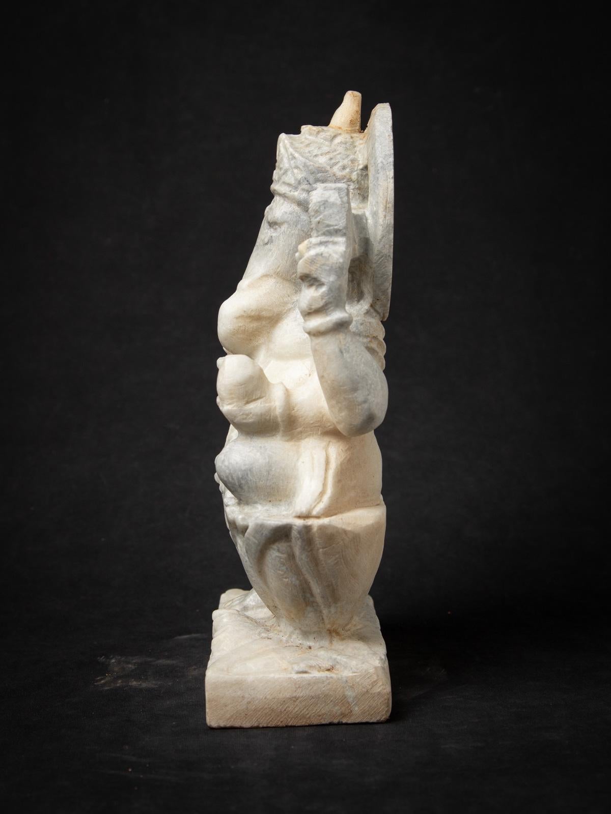 Indian Middle 20th century Old marble Ganesha statue - Original Buddhas For Sale