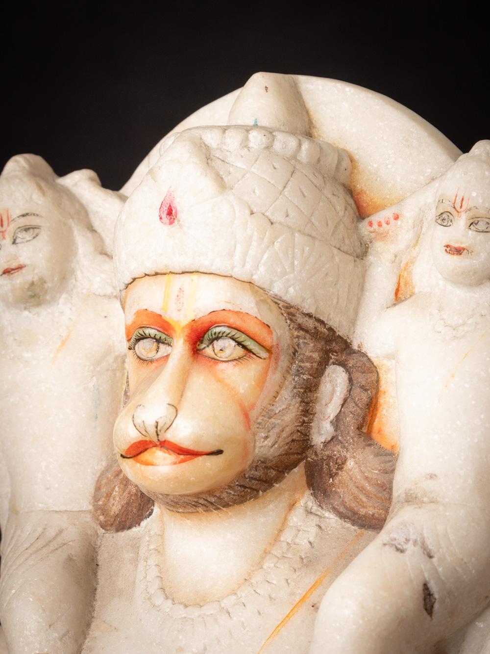 Statue d'Hanuman en marbre de l'Inde du milieu du 20e siècle - Bouddhas originaux en vente 7