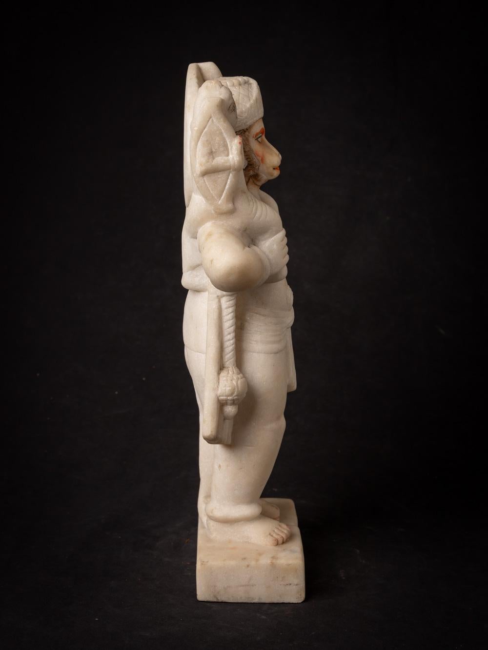 20th Century Middle 20th century old marble Hanuman statue from India - Original Buddhas For Sale