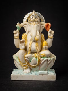Middle 20th century Old marble stone Ganesha statue - Original Buddhas