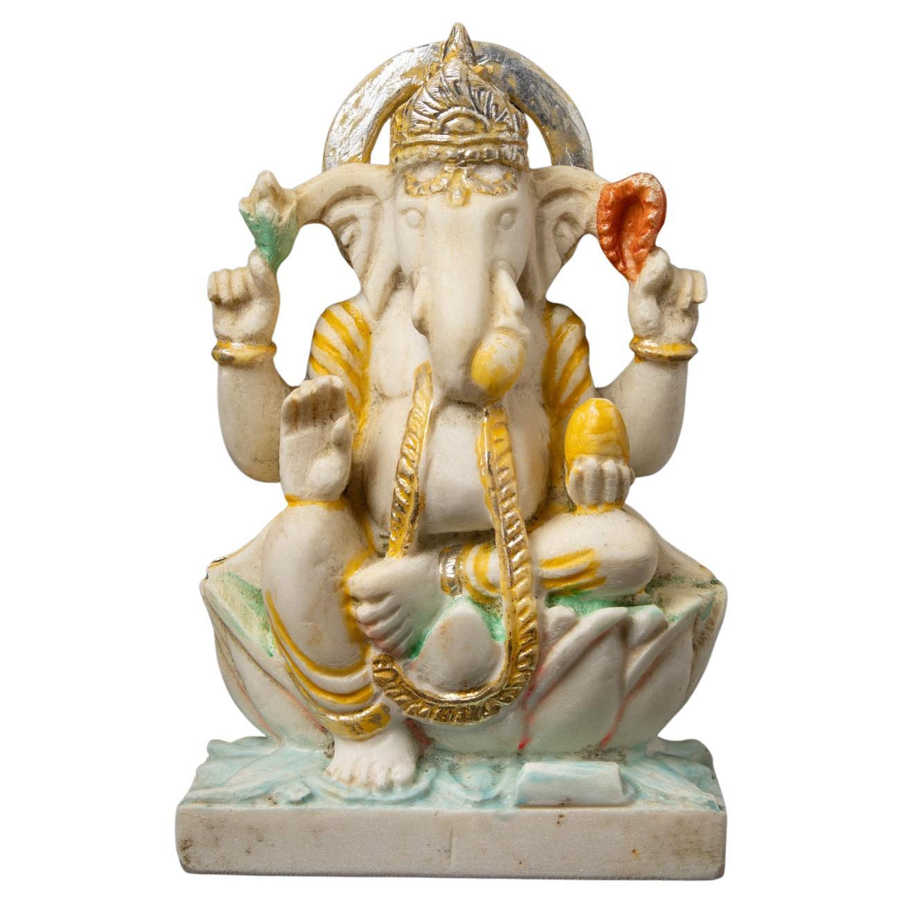 Middle 20th century Old marble stone Ganesha statue - Original Buddhas For Sale