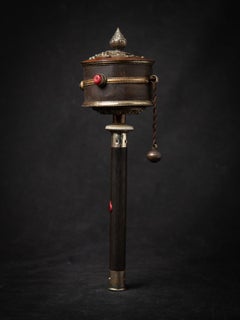 Middle 20th century Old Tibetan praying wheel from Tibet