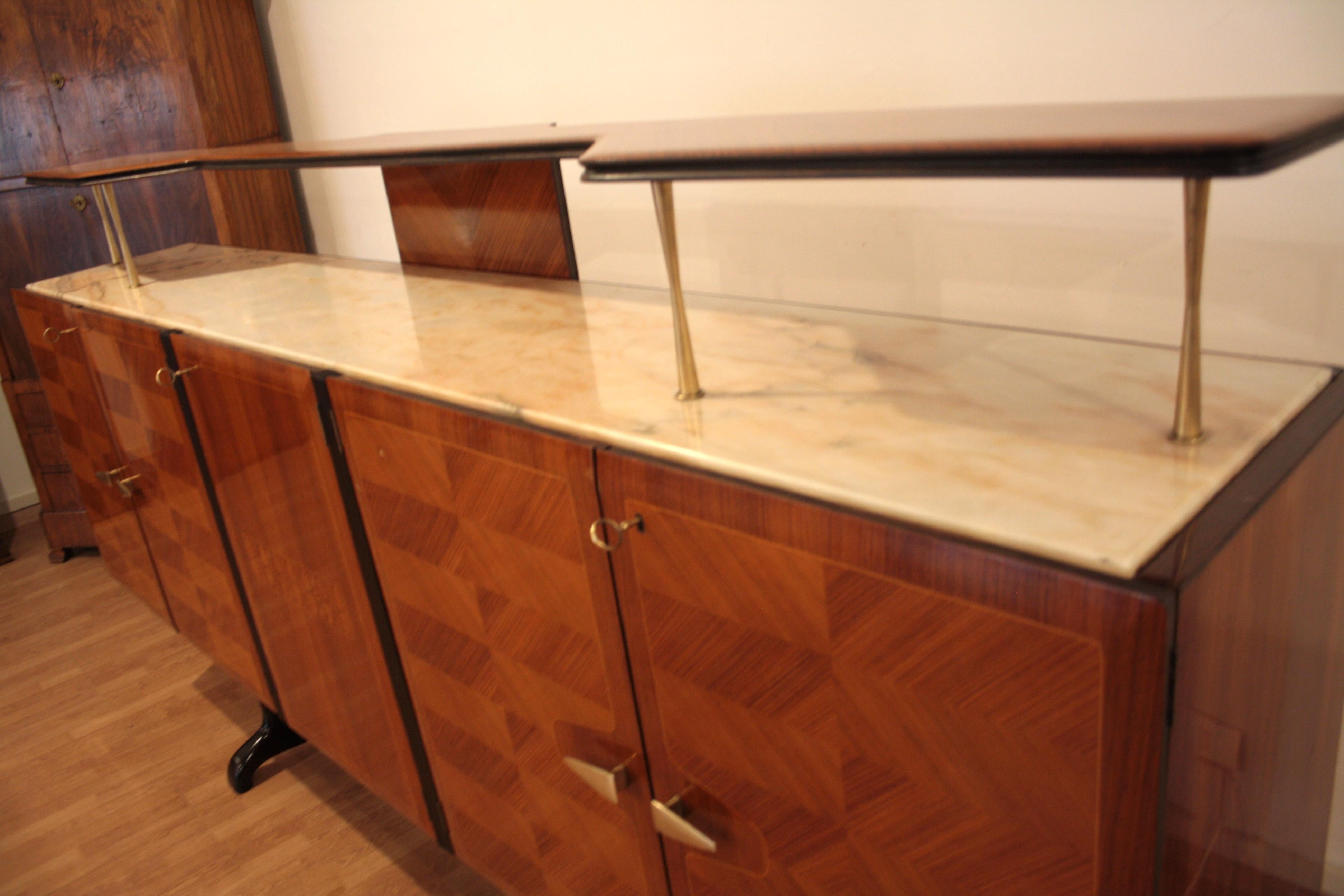 Middle 20th Century Sideboard by Vittorio Dassi for Cecchini Mid-Century Modern For Sale 3