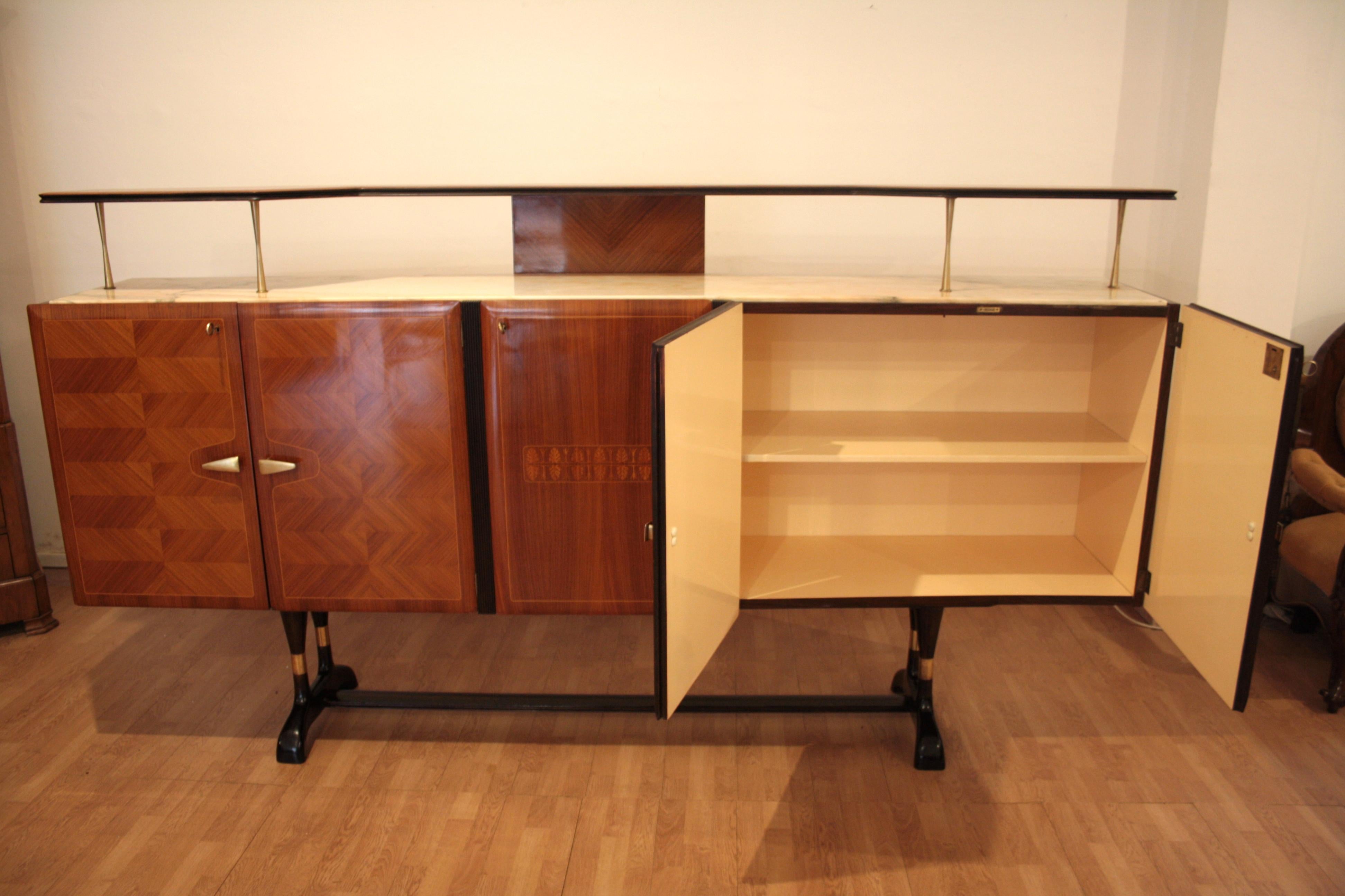 Middle 20th Century Sideboard by Vittorio Dassi for Cecchini Mid-Century Modern For Sale 4