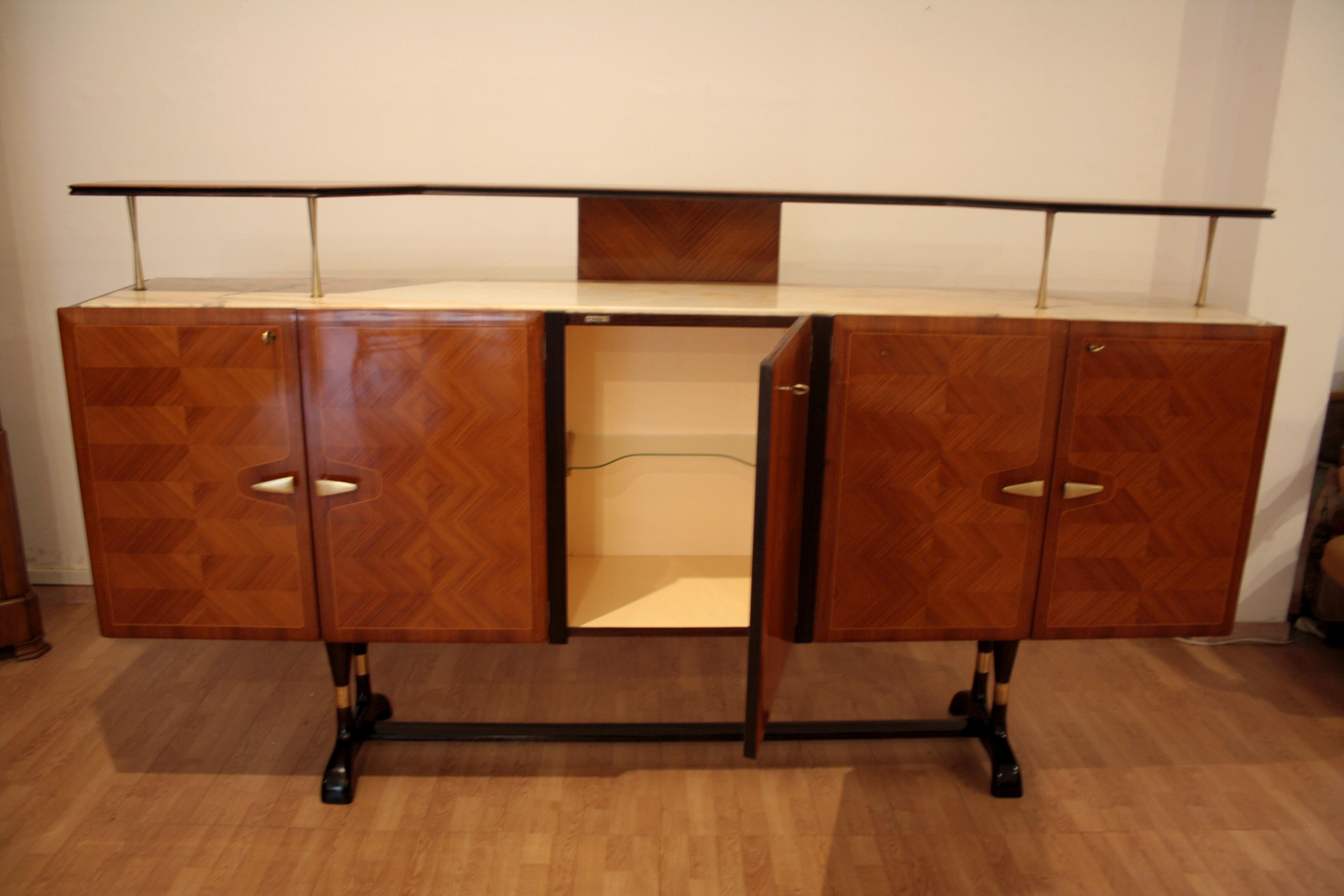 Middle 20th Century Sideboard by Vittorio Dassi for Cecchini Mid-Century Modern For Sale 5