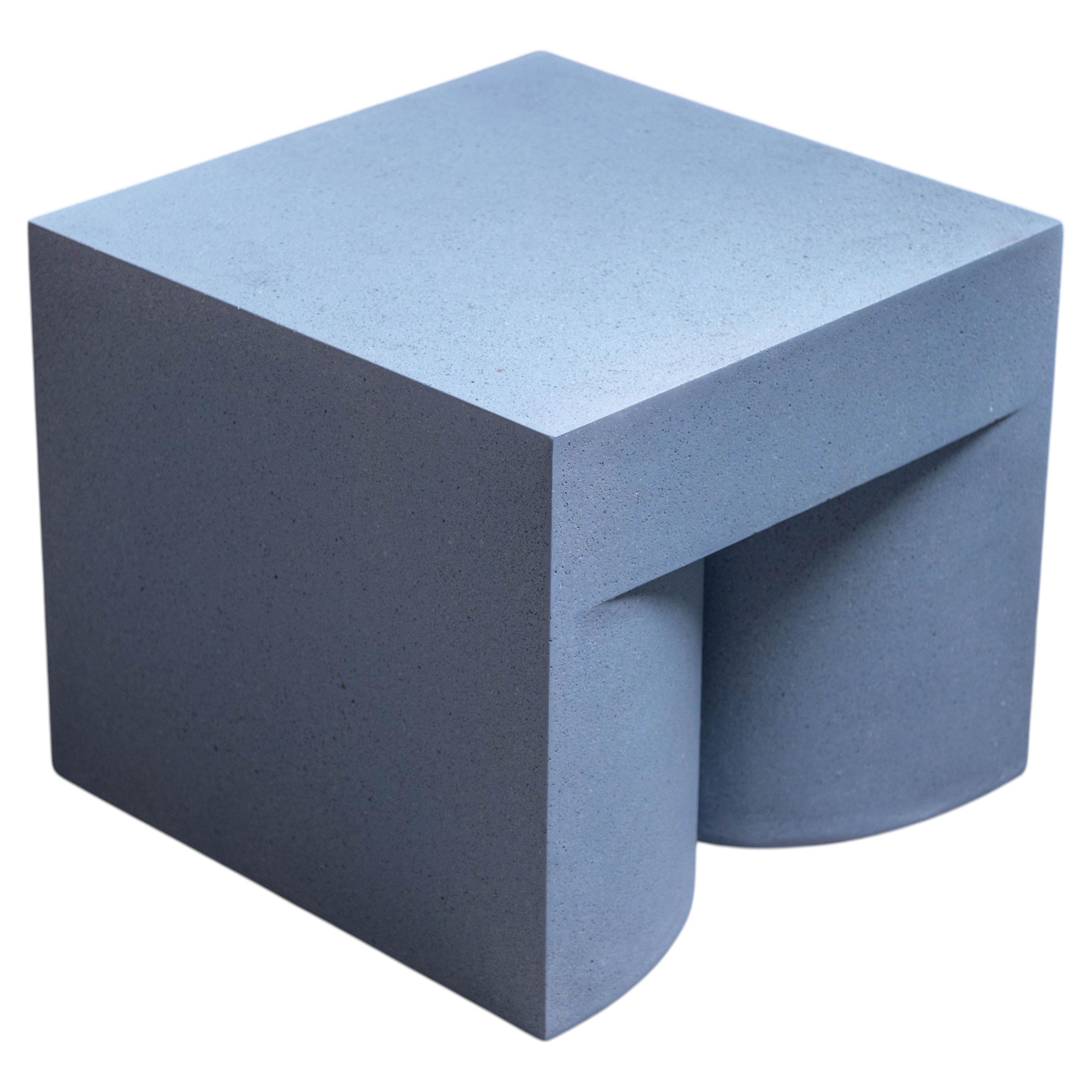 Middle Brow Stool in Resin, Stone Aggregate & Fiberglass by Zachary A. Design For Sale