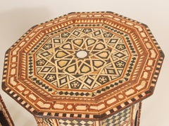 Middle East Syrian Octagonal Tables Inlaid