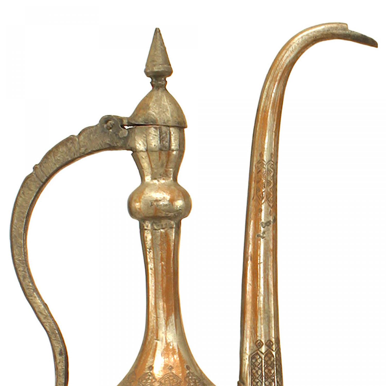 Middle Easter Moorish Silver and Copper Ewers (Afrikanisch) im Angebot