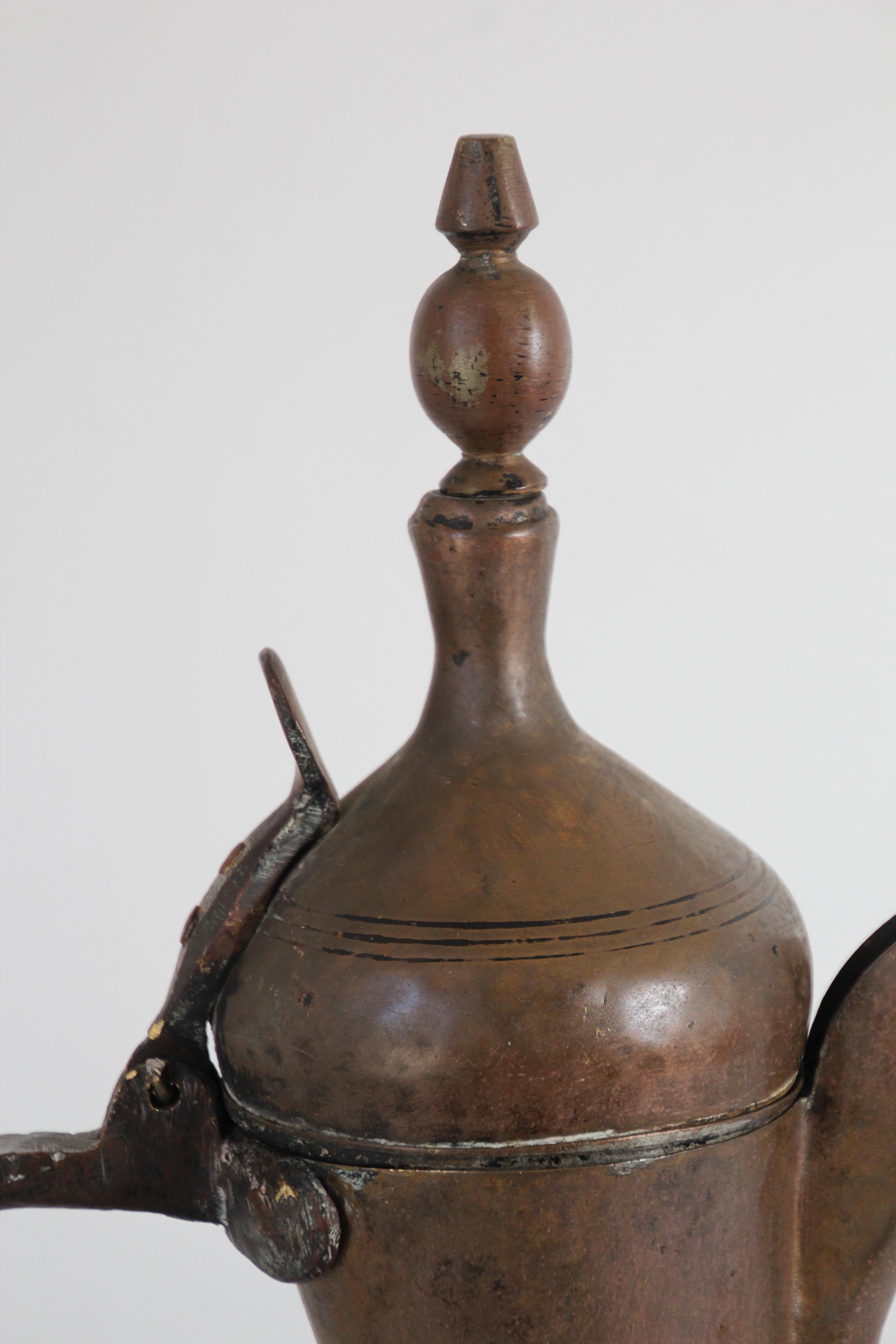 Antique Dallah Arabic Middle Eastern Coffee Pot For Sale 3