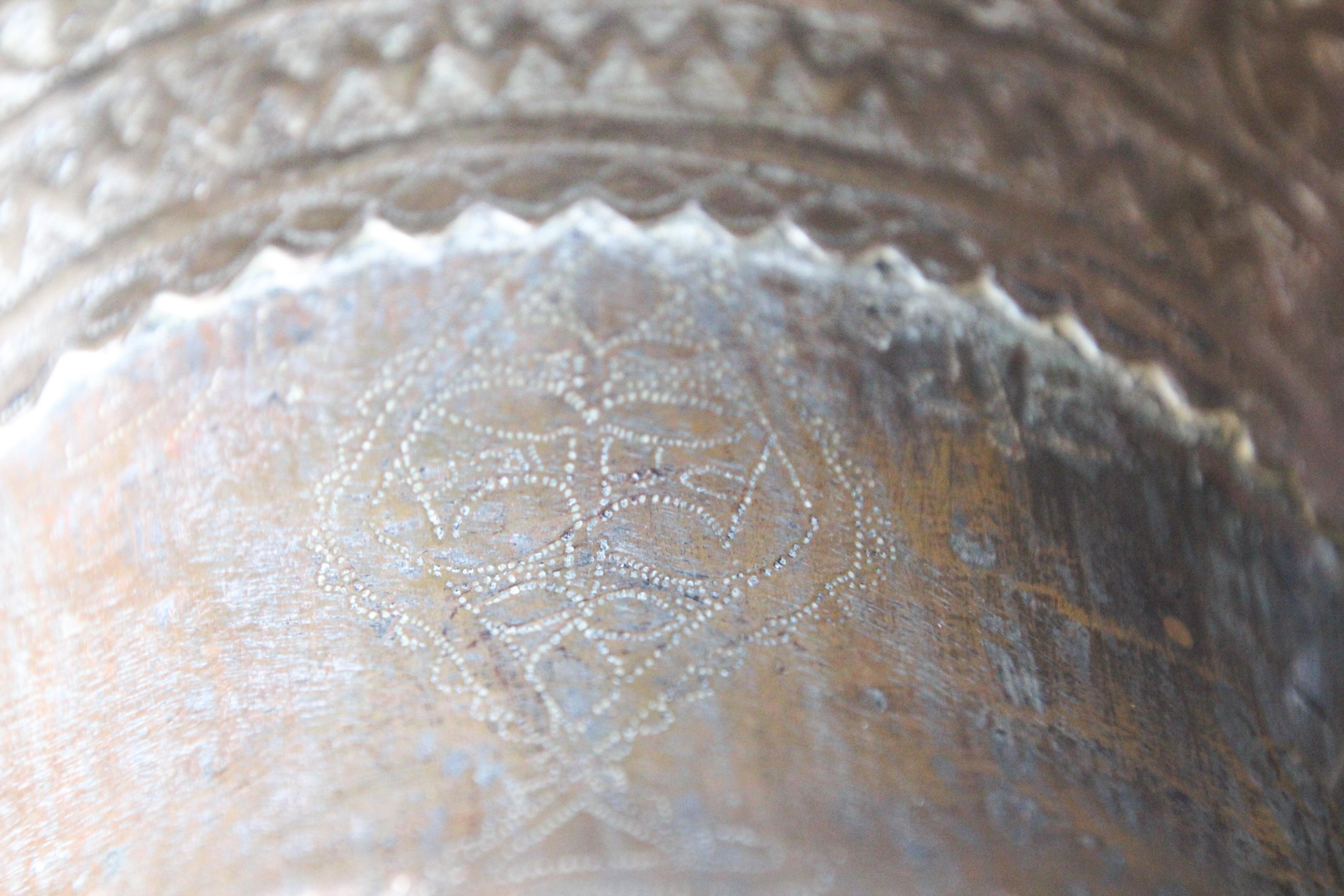 Middle Eastern Arabic Bedouin Dallah Oversized Copper Coffee Pot 6