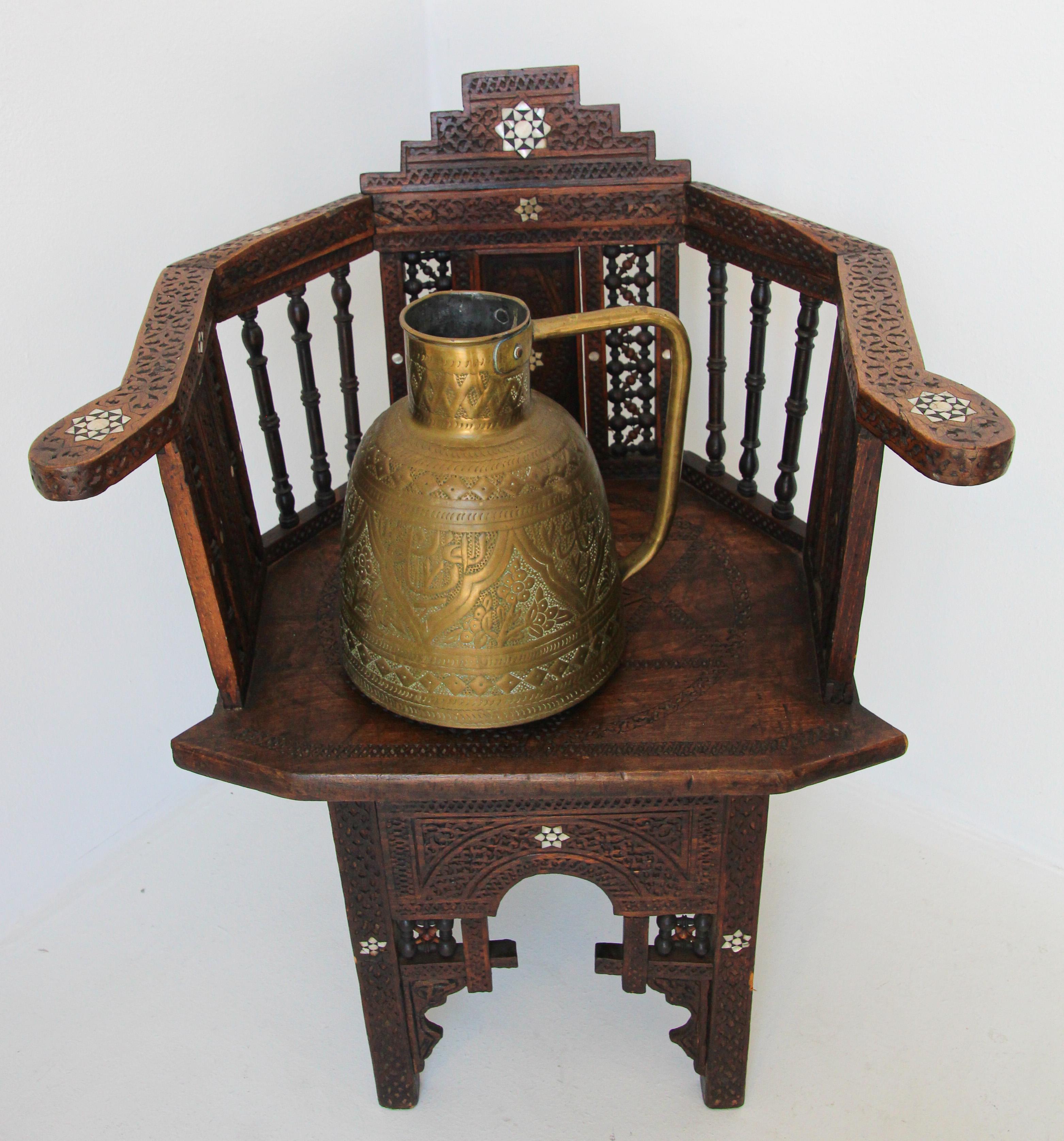 Middle Eastern Arabic Brass Pot 9