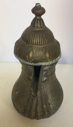 Middle Eastern Dallah Arabic Copper Coffee Pot