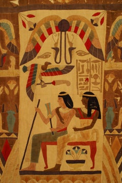 Middle Eastern Egyptian Embroidered Wall Hanging